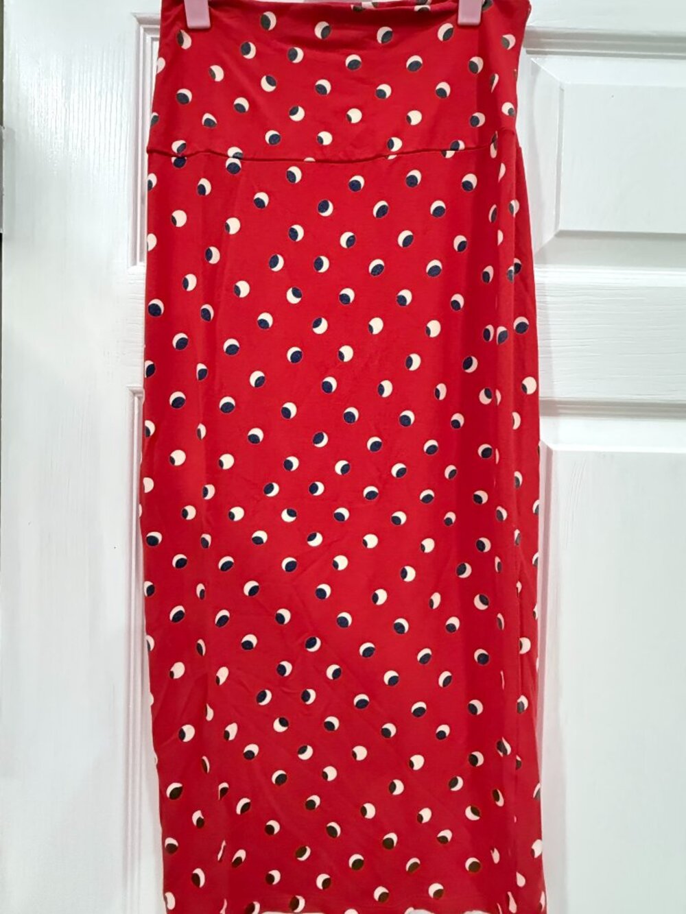 Fighting Eel red fitted pencil skirt sz M
